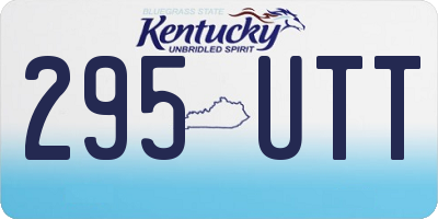 KY license plate 295UTT