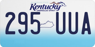 KY license plate 295UUA