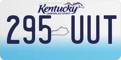 KY license plate 295UUT
