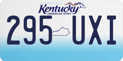 KY license plate 295UXI