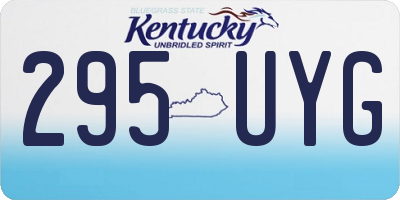 KY license plate 295UYG