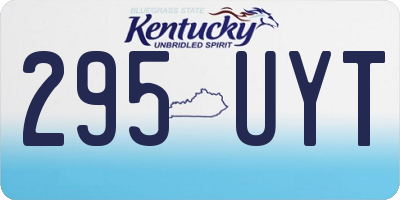 KY license plate 295UYT