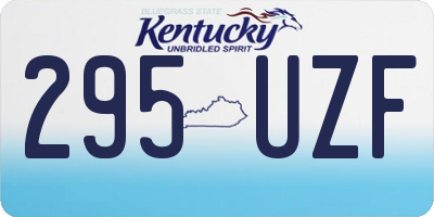 KY license plate 295UZF