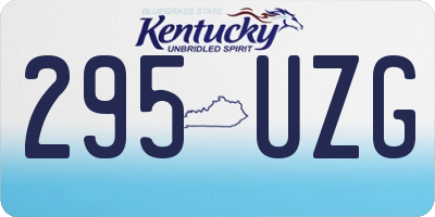 KY license plate 295UZG