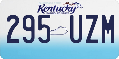 KY license plate 295UZM