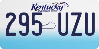 KY license plate 295UZU