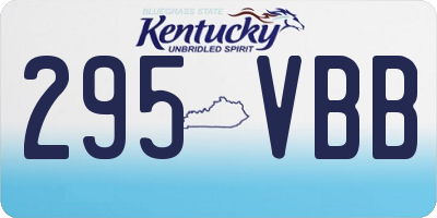 KY license plate 295VBB