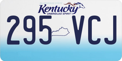 KY license plate 295VCJ