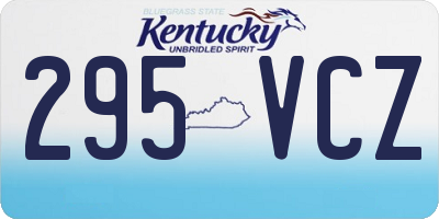 KY license plate 295VCZ