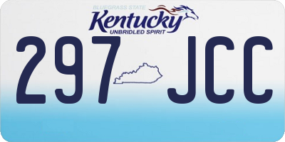 KY license plate 297JCC