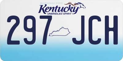 KY license plate 297JCH