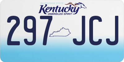 KY license plate 297JCJ