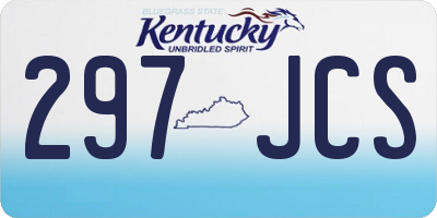KY license plate 297JCS