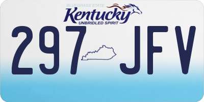 KY license plate 297JFV