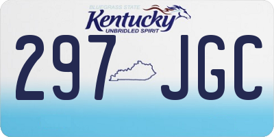 KY license plate 297JGC