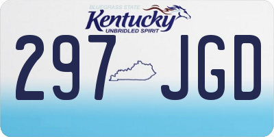 KY license plate 297JGD