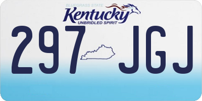 KY license plate 297JGJ