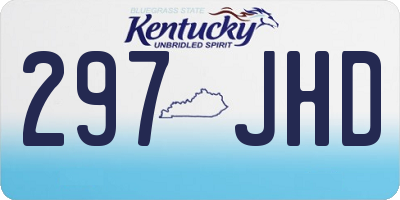 KY license plate 297JHD