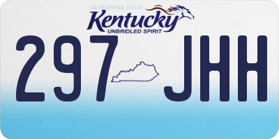 KY license plate 297JHH