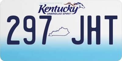 KY license plate 297JHT