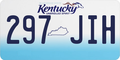 KY license plate 297JIH