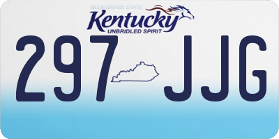 KY license plate 297JJG