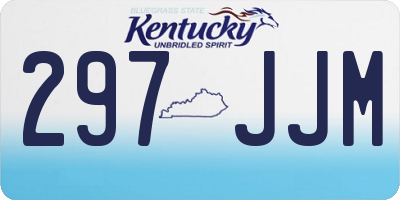 KY license plate 297JJM