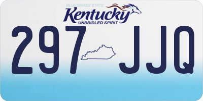 KY license plate 297JJQ