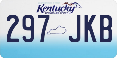 KY license plate 297JKB
