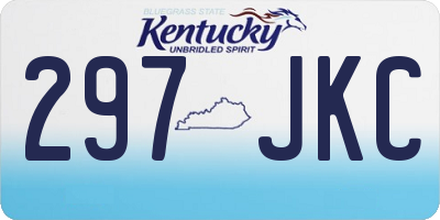 KY license plate 297JKC