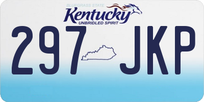 KY license plate 297JKP