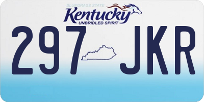 KY license plate 297JKR