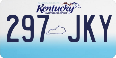 KY license plate 297JKY