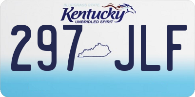 KY license plate 297JLF