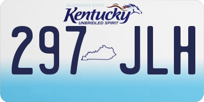 KY license plate 297JLH