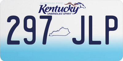 KY license plate 297JLP