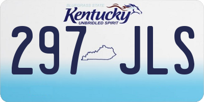 KY license plate 297JLS