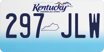 KY license plate 297JLW