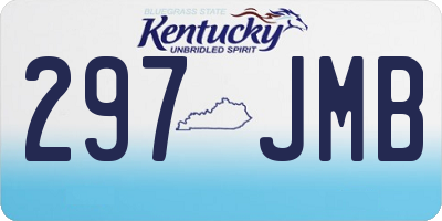 KY license plate 297JMB