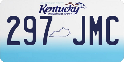 KY license plate 297JMC