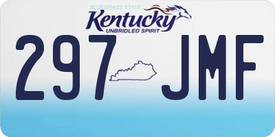 KY license plate 297JMF