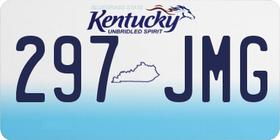 KY license plate 297JMG