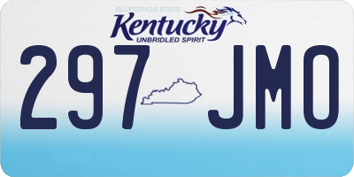 KY license plate 297JMO