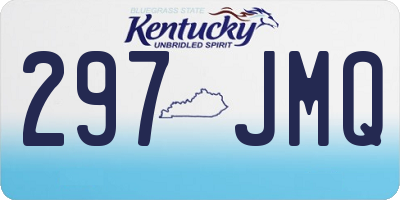 KY license plate 297JMQ