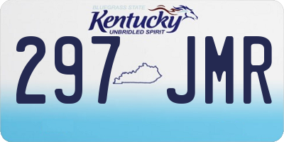 KY license plate 297JMR