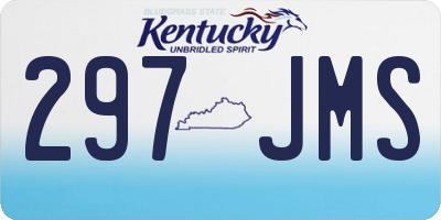 KY license plate 297JMS