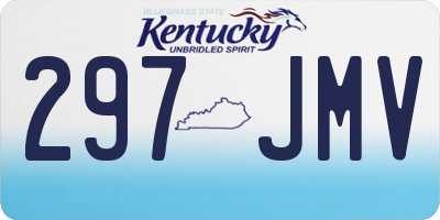 KY license plate 297JMV