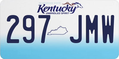 KY license plate 297JMW
