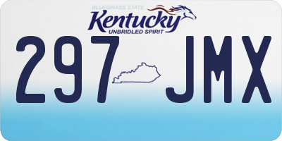 KY license plate 297JMX