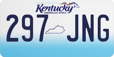 KY license plate 297JNG